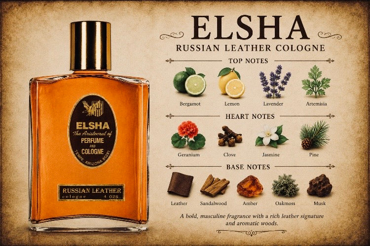 ELSHA Russian Leather Cologne